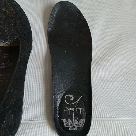 Dansko Olivia Bronze & Black Snakeskin Print Leather Slip On Loafers Women's 37 - Picture 12 of 12